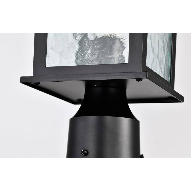 Nuvo Lighting 60/5957 Stillwell 17" Tall Post Light with Water Glass