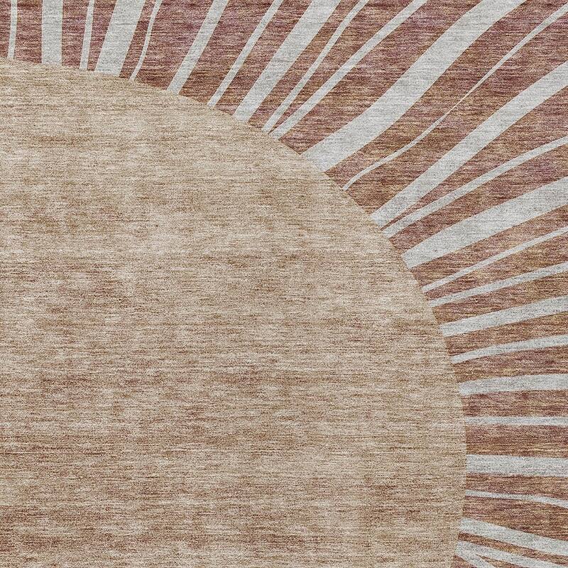 HomeRoots Abstract Transitional Rectangle Outdoor Rug