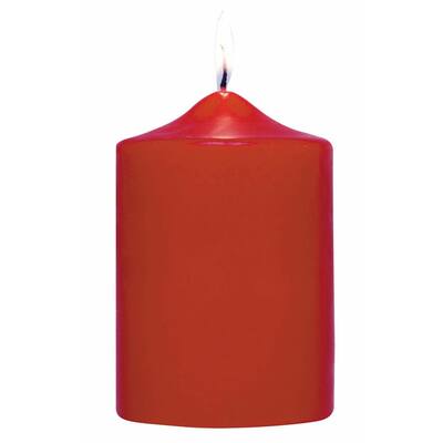 Red Pillar Candle