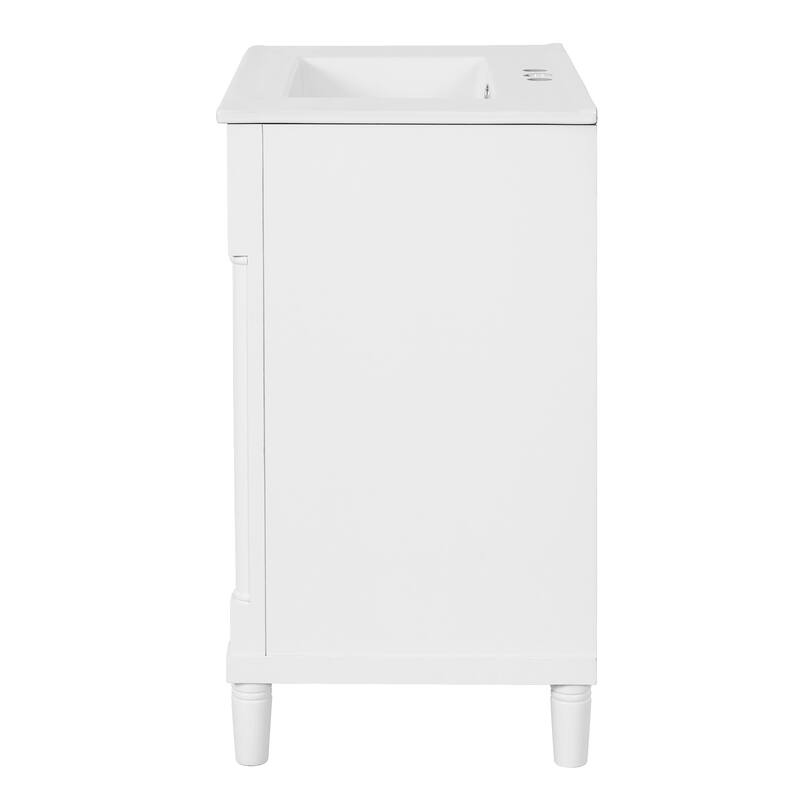 30" Bathroom Vanity with Sink, Freestanding Bathroom Storage Vanity Cabinet with Soft-Closing Door