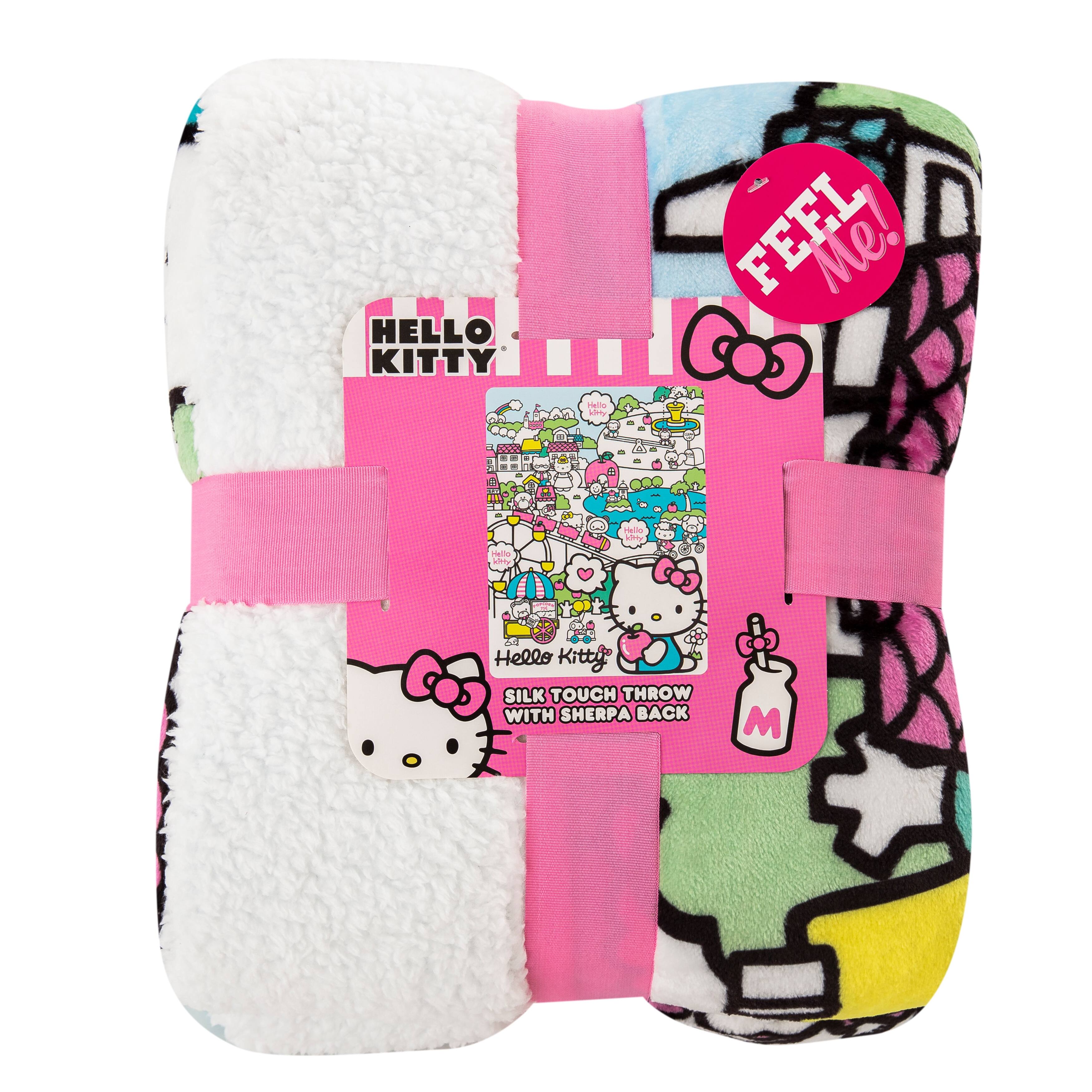 Hello Kitty Silk Touch Throw | Color: Pink/White | Size: Os | Ecosphere's Closet