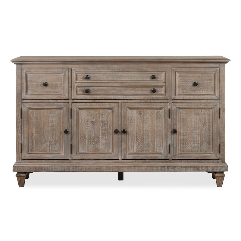 Magnussen Home Lancaster Dovetail Grey Buffet - 64''W x 18''D x 38''H