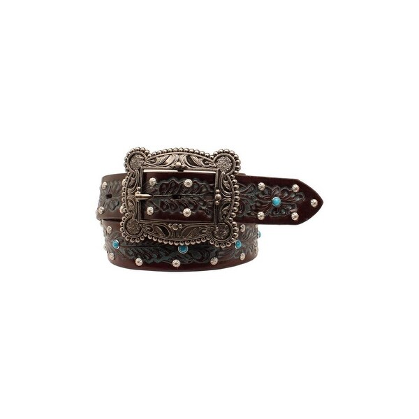 Angel Ranch 1 1//2 Dark Brown Ladies Fashion Belt