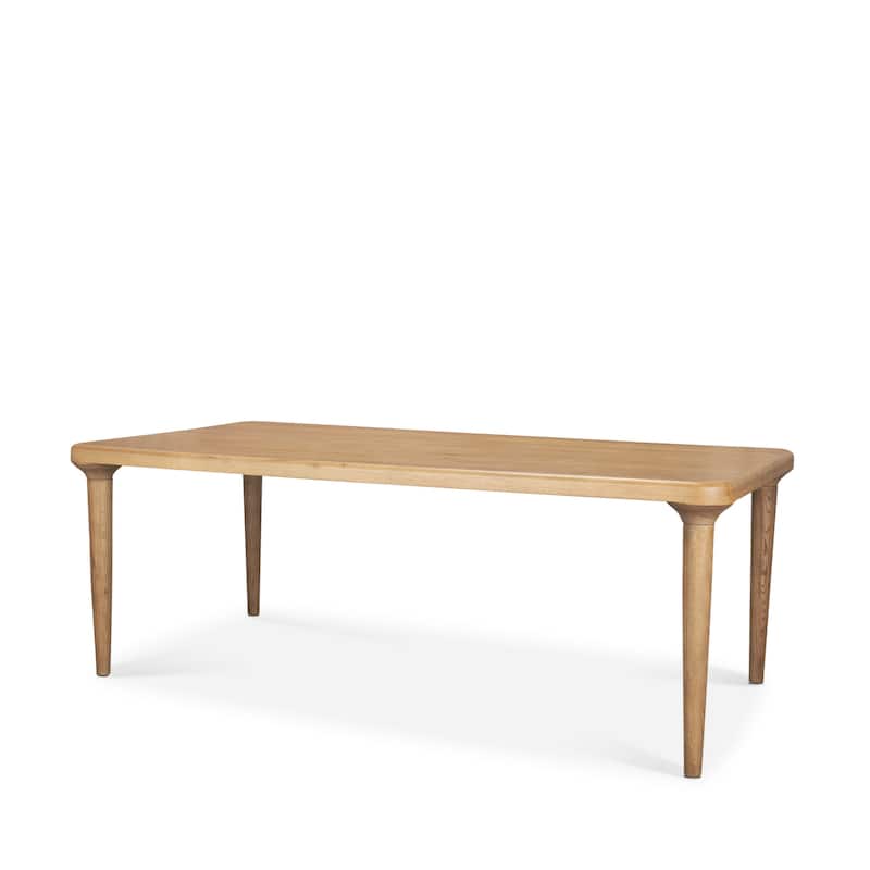 Suvan 84" Medium Brown Rectangular Solid Wood Table