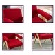 preview thumbnail 11 of 13, Fabric Leisure Chair with Solid Wood Armrest and Feet