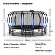 preview thumbnail 13 of 11, 16 ft. Blue Round Outdoor Trampoline with Enclosure Net
