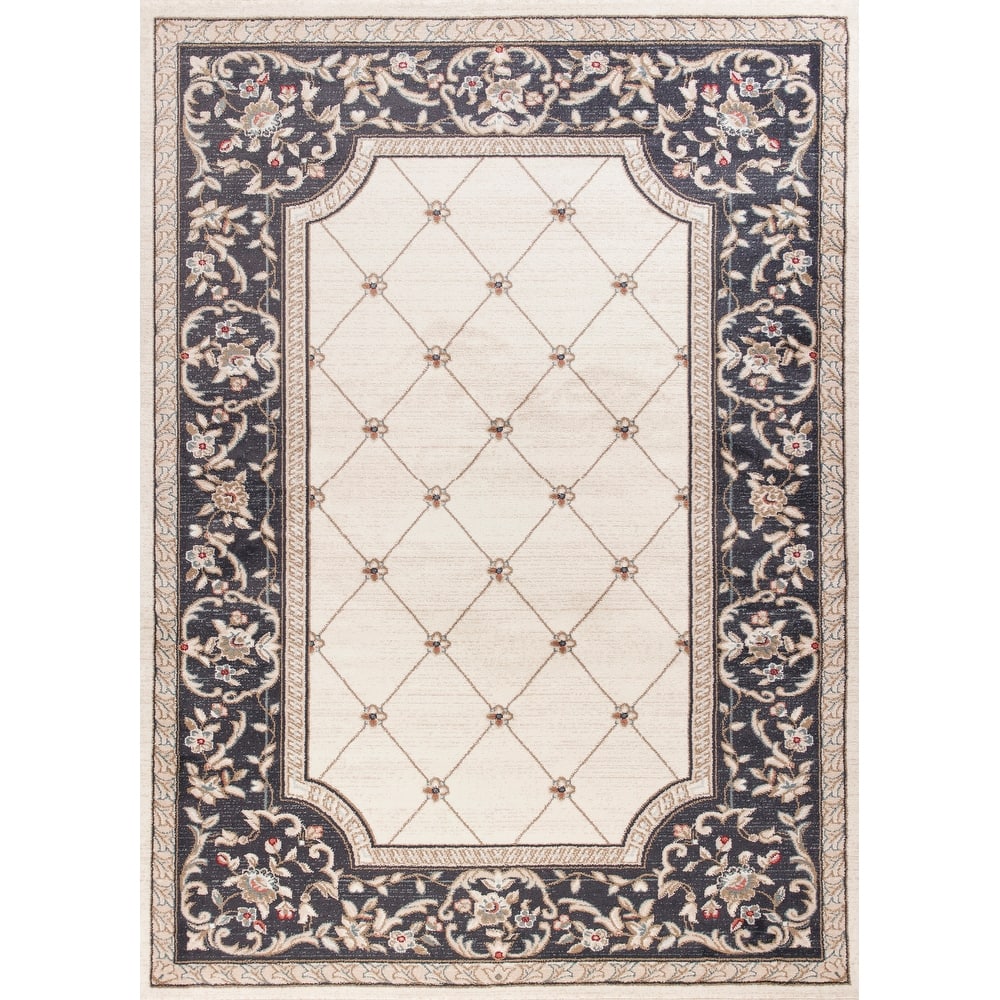 Domani Avon Elegant Victorian Trellis Rug