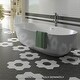 preview thumbnail 2 of 12, Merola Tile Hexatile Matte Nero 7" x 8" Porcelain Floor and Wall Tile