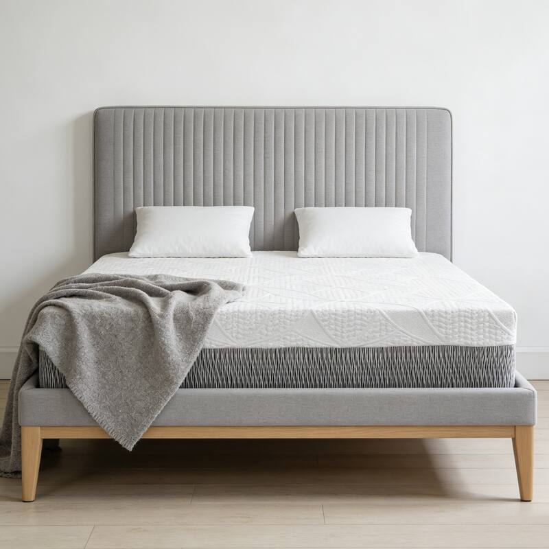 GDFStudio Evander 14-Inch King Mattress with Plush Thick Design and Breathable - King - White