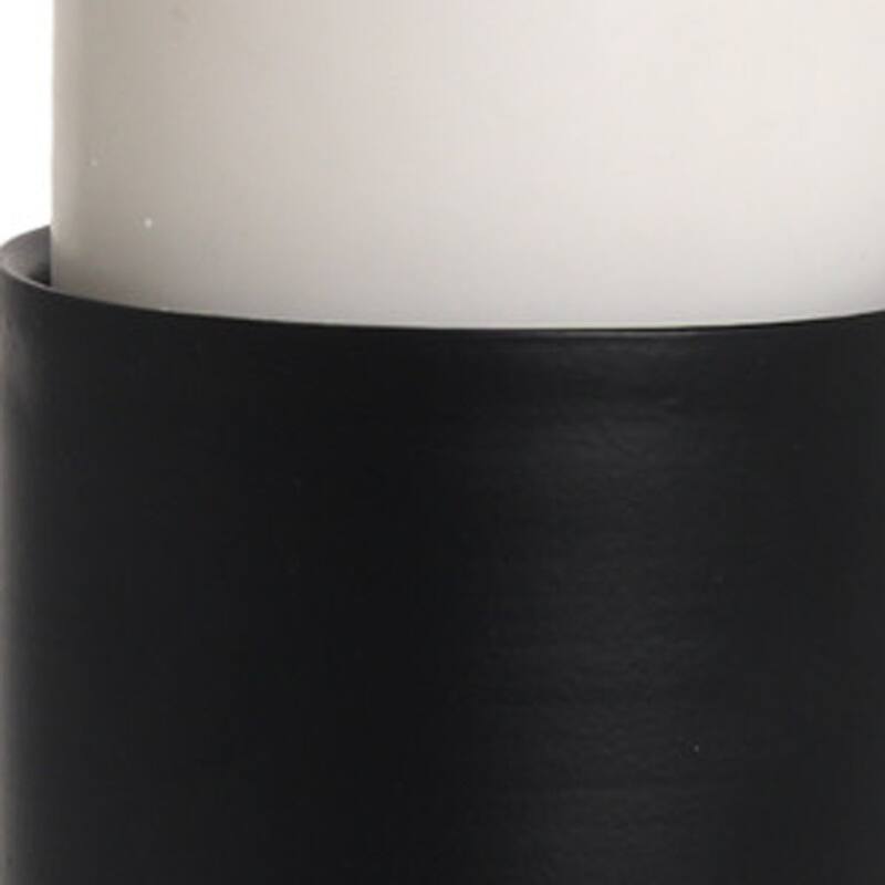 11" Black Metal Tabletop Pillar Candle Holder