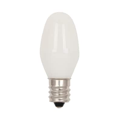 Westinghouse Lighting 0.6-Watt (7-Watt Equivalent) Clear C7 Filament LED Light Bulb, Candelabra Base, 2 Pack - 2-Pack