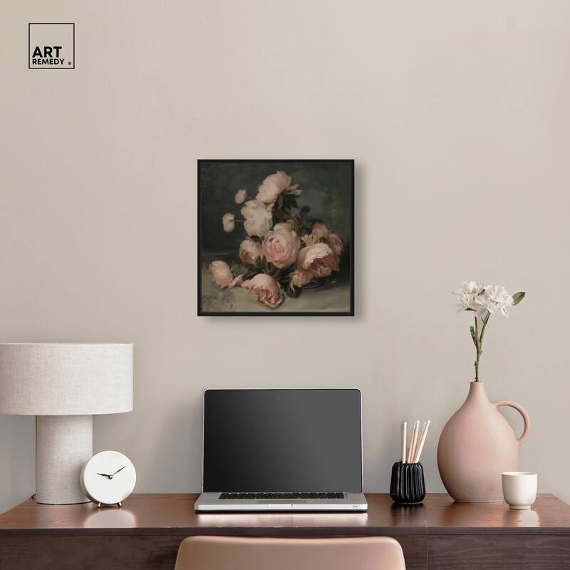 Roses in Shadow II Canvas by Art Remedy