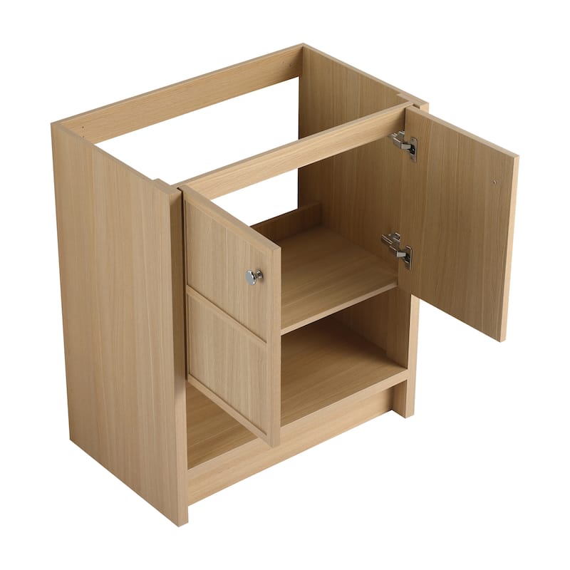 Malwee 24"/30" FreeStanding Bathroom Vanity, Floor Stand Bathroom Vanity with Sink and Soft Close Door
