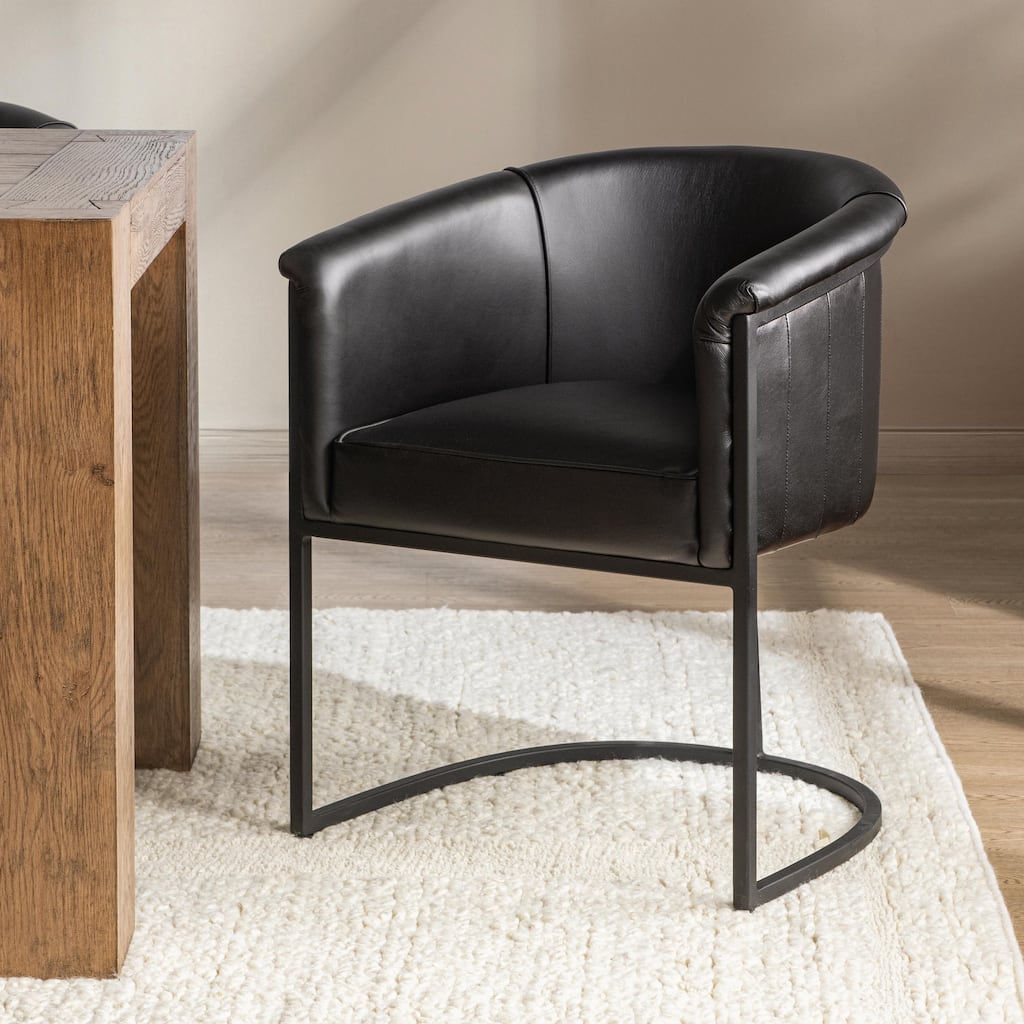 Hester Top Grain Leather Dining Chair