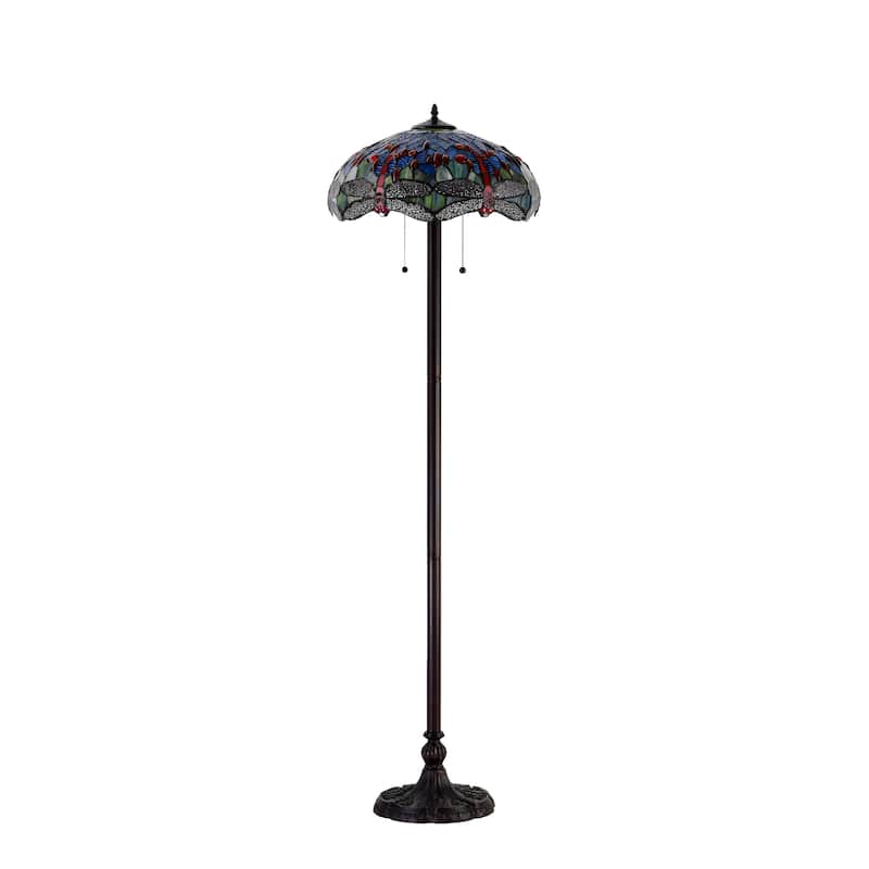 Hailey Tiffany-style Floor Lamp