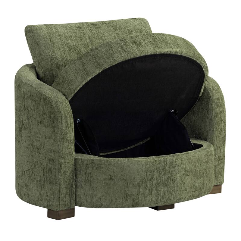 Studio Living Myers Large Accent Chair in Boucle Fabric