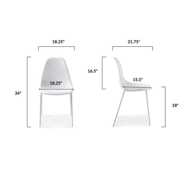 Poly and Bark Isla Chairs (Set of 4)