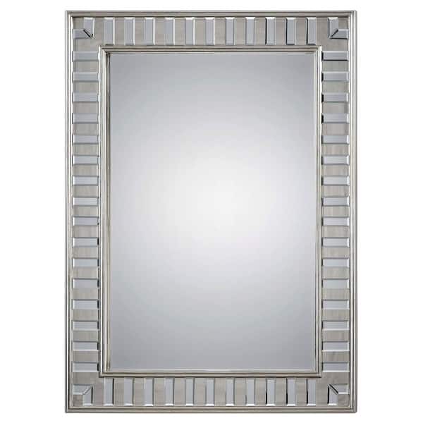 slide 2 of 2, Uttermost Lanester 48" x 36" Large Contemporary Elegant Portrait Wall Antiqued Silver