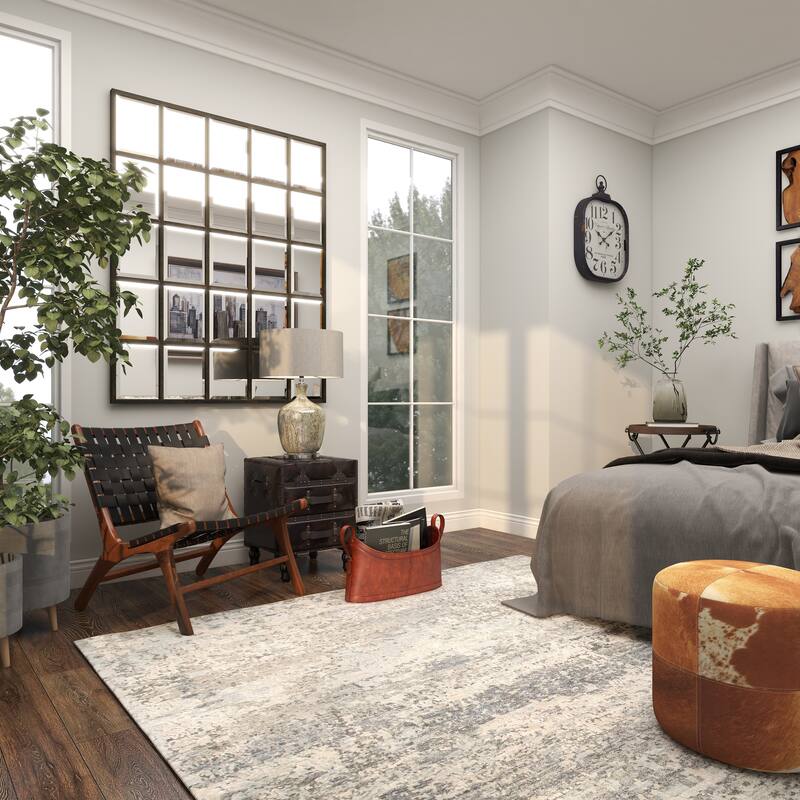 Brown Leather Handmade Box Style Single Slot Magazine Holder with Detail Stitching and Curved Handles