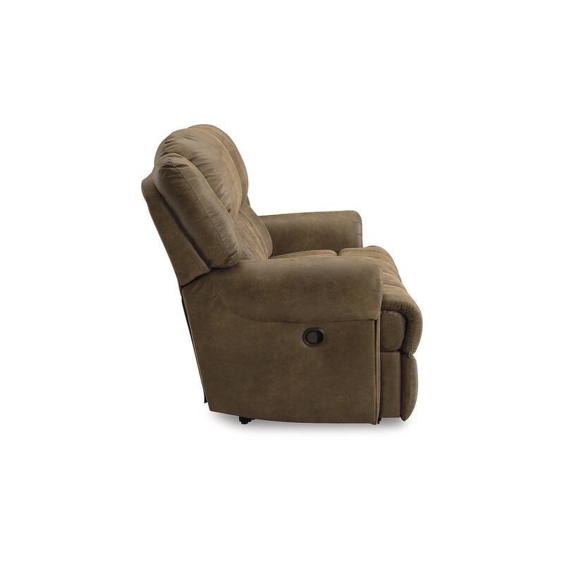 Signature Design by Ashley Boothbay Brown Reclining Loveseat - 75"W x 42"D x 47"H