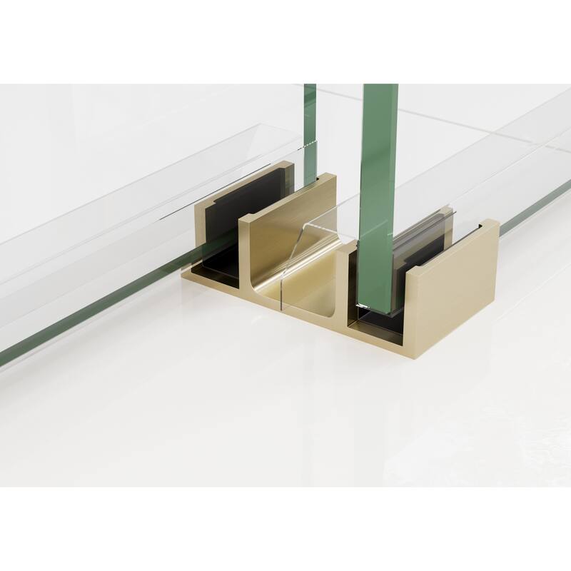 Polaris 60 in. x 78 in. Fully Frameless Glass Sliding Bypass Shower Doors with Square Hardware