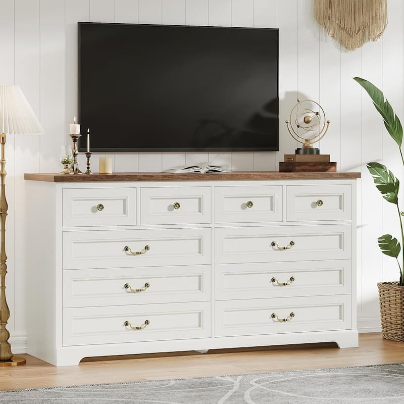 Farmhouse Drawers Dresser for Bedroom Storage Dressers Organizer