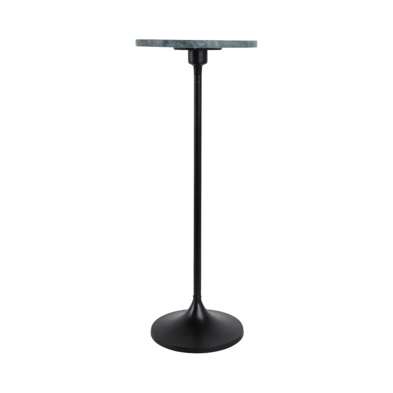Modern Small Accent End Table with Metal Base - 27"