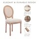 preview thumbnail 22 of 38, 2pc Oval Side Chairs with Round Hollow Back & Solid Wood Legs