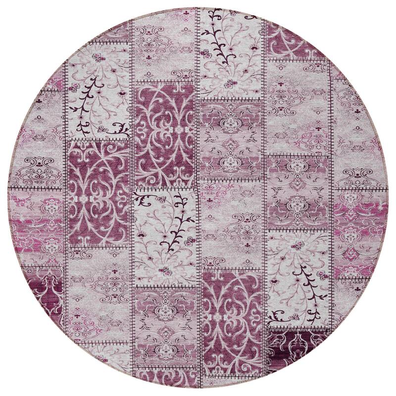 Alvave Patchwork Weather Resistant Blended Style Outdoor Rug