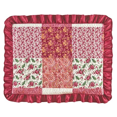 Rebecca Patchwork Ruffle Border Pillow Sham
