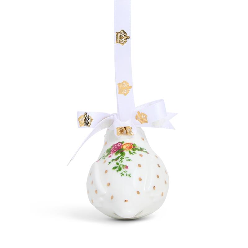 Royal Albert Old Country Roses Christmas Hanging Robin Ornament