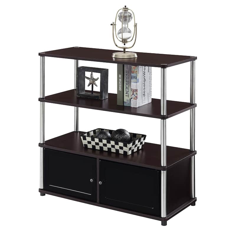Convenience Concepts Designs2Go Highboy 40 inch TV Stand with Storage Cabinets and Shelves