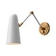 preview thumbnail 2 of 0, Alora Lighting WV578925 Daniel 11" Tall Wall Sconce White / Aged Gold