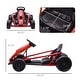 preview thumbnail 7 of 18, 24V Electric Go-Kart for Kids, 8.1 MPH Drifting Car with Music, Horn & Safety Belt, Ages 8-12