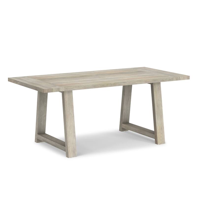 WyndenHall Aeris 72 inch Wide Solid Mango Farmhouse Dining Table - 36"D x 72"W x 29.5"H