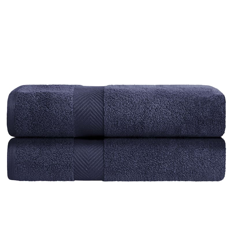 Superior Absorbent Zero Twist Cotton Bath Towel (Set of 2)