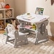 preview thumbnail 2 of 8, Gymax Kids Table & Chair Set Height Adjustable Toddler Drawing Table