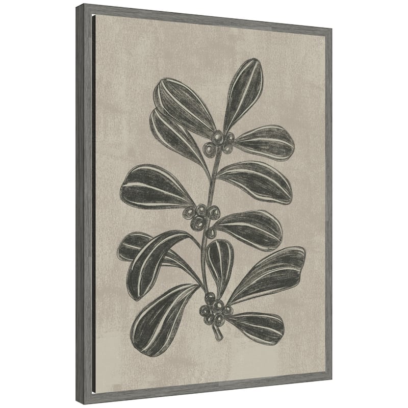 Kate and Laurel Framed Canvas Winter Berry ll by Nikita Jariwala - 18 x 24