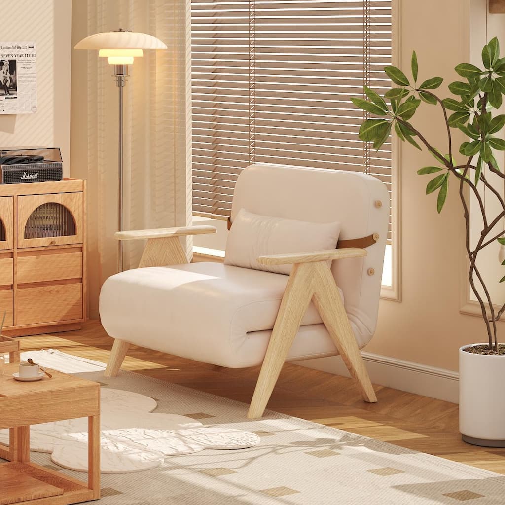 JASIWAY Modern Upholstered Multifunctional Sofa Bed