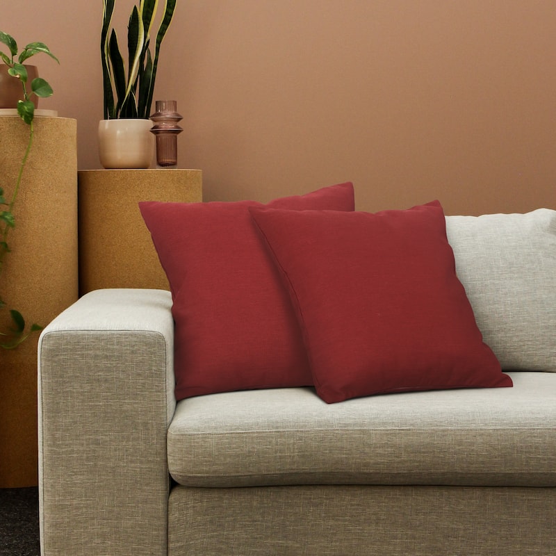 Cooling Outdoor Pillows with Pure Cotton Cover Set of 2