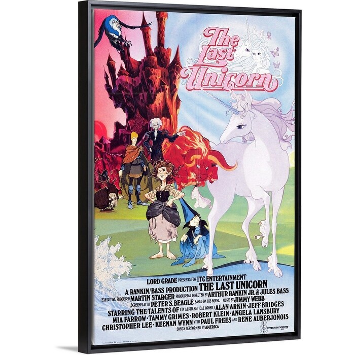 Shop Last Unicorn 1982 Black Float Frame Canvas Art