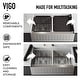 preview thumbnail 23 of 35, VIGO Double Bowl Slotted Stainless Steel Kitchen Sink with Accessories