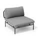 Option Dark Gray, 1pc rope chair with one arm