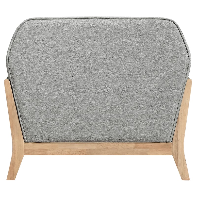 Vaughn Fabric Upholstered Flared Arm Accent Chair Grey - 36.5" x 29.5" x 32"