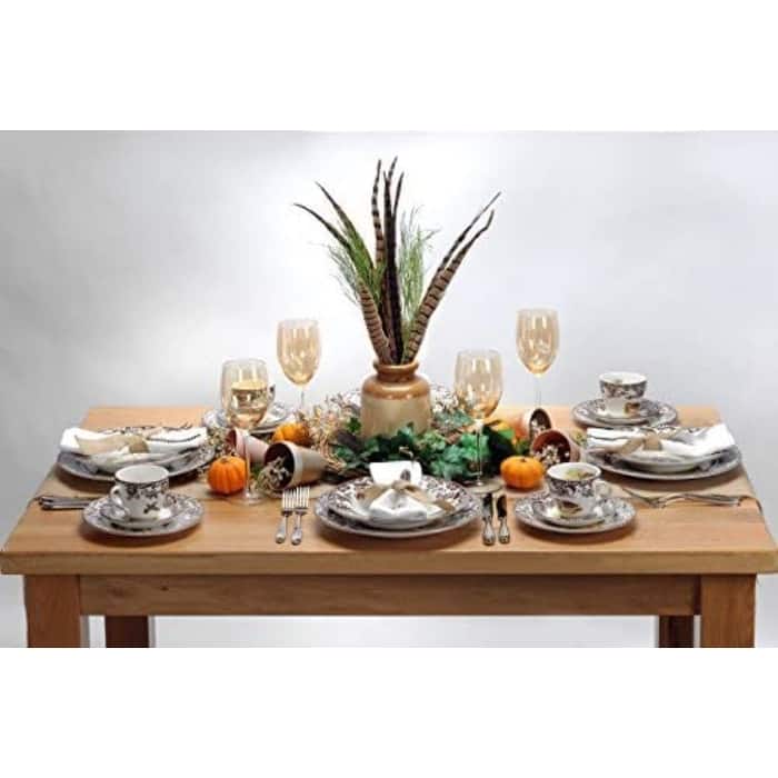 Spode Woodland Dinner Plate Set of 4 Turkey - 10.5 Inch