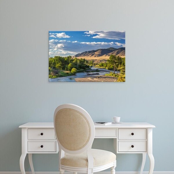 Easy Art Prints Chuck Haney's 'The Big Hole River Near Glen' Premium Canvas Art