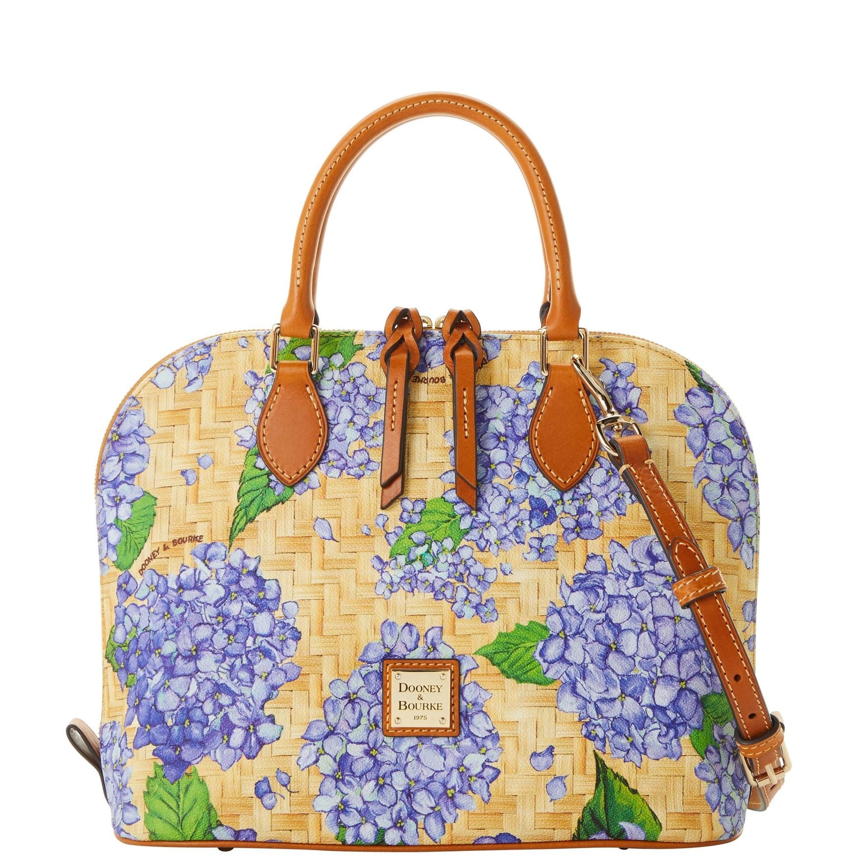 Dooney and bourke hydrangea satchel clearance