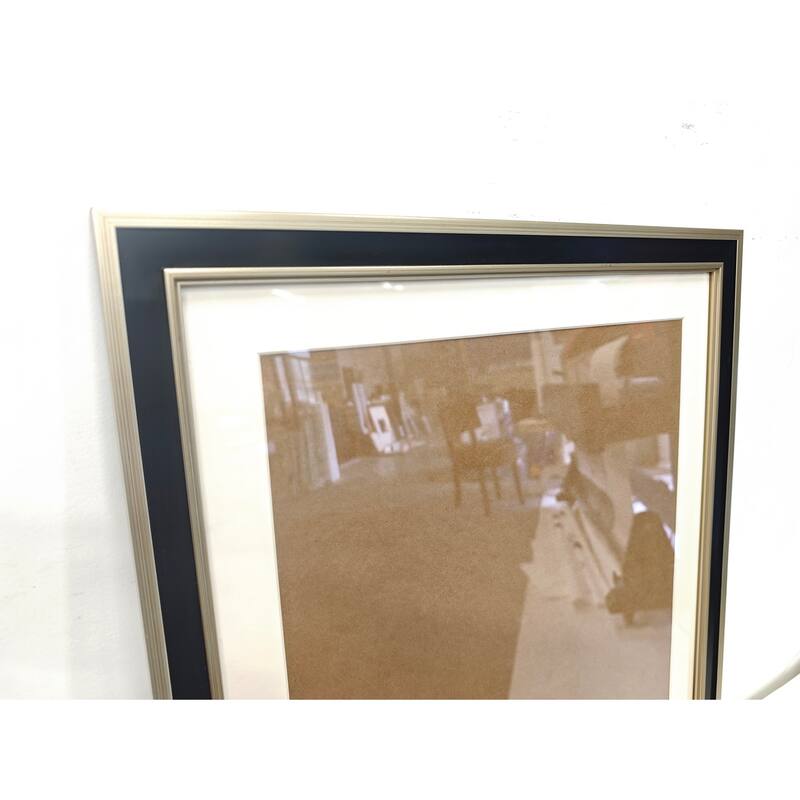 Solid Wood Picture Frame - Replaceable Canvas Art Frame with Organic Glass, Elegant Framed Wall Decor for Living Room