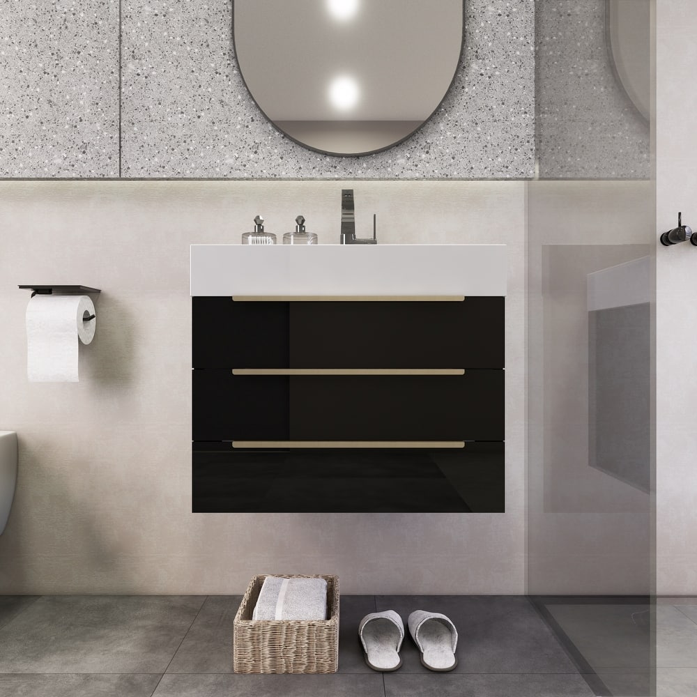 Noble 24" Wall Mounting Vanity with Reinforced Acrylic Sink