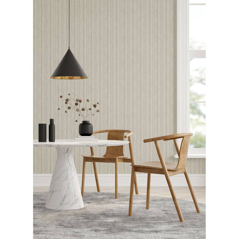 A-Street Prints Hilton Light Grey Marbled Paper Wallpaper